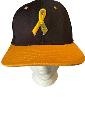 Gorra de béisbol negra y amarilla Cancer Awareness The Game Gametex talla pequeña  Foto 1 de 4