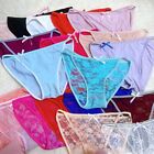 Lace Ice Silk Panties For Women Spring Summer Sexy Gstring Underwear Briefs