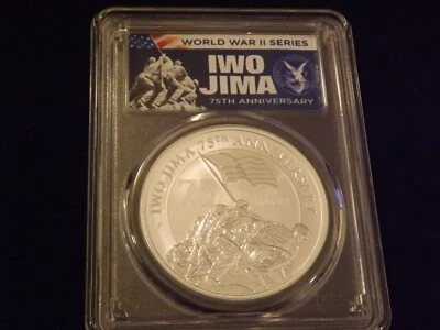 202O-P     $1   IWO   JIMA       First Day Of Issue      PCGS  MS 70 - Image 1 of 2
