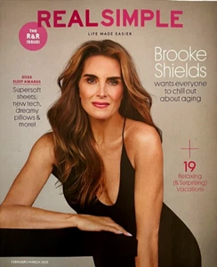 Real Simple Magazine Brooke Shields Sleep Awards February March 2025 Issue - Picture 1 of 1