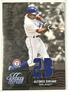 2005 Leaf Century #12 Alfonso Soriano Material Fabric Position #/250 - Picture 1 of 2