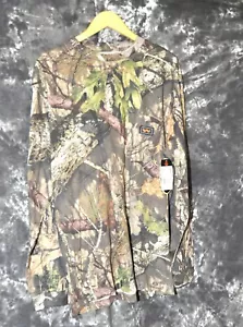NWT - WALLS Outdoor Goods Long Sleeve Pocket T Shirt Mossy Oak Break Up - Large - Picture 1 of 2