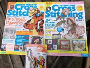 World of Kreuznähte Nr. 66 & 63 kostenloses Tigger-Kit, Blumenfee, Weihnachten - Bild 1 von 13