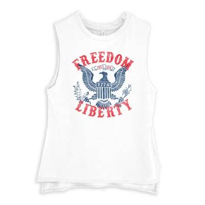 Camiseta sin mangas American Freedom Liberty 1776 Patriot para mujer Foto 1 de 3