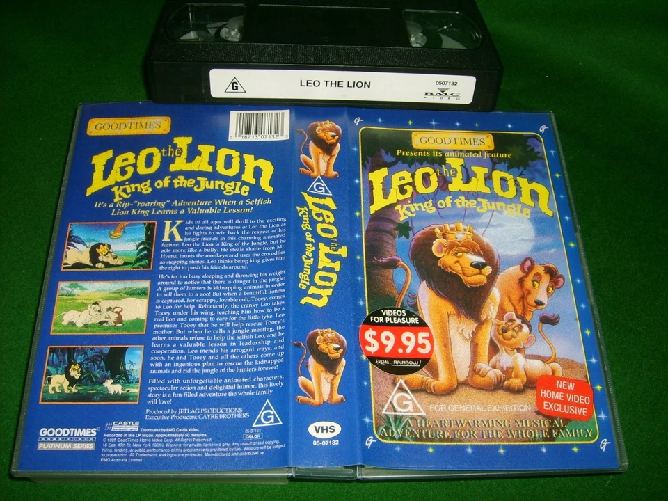 LEO THE LION - Rare Australian Good Times Vhs - Classic Animated Adventure Story - Image 1 of 1