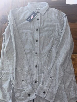 NWT Vineyard Vines Men's Flannel Classic Whale Shirt S Small Gray Button Down - Image 1 of 4