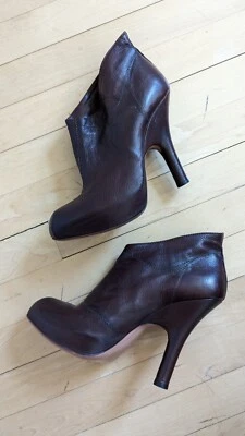 Vivienne Westwood Brown Leather Booties Size 39.5 - Image 1 of 4