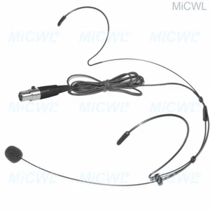 black headset microphone for AKG Samson wireless mini xlr 3pin TA3F WMS70 - Picture 1 of 3