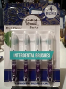Guru Nanda (Basic) Mint Flavor- 4 Interdental Brushes & Caps - Picture 1 of 2