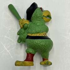 Vintage 1989 MLB Pittsburgh Pirates Baseball Mascot Parrot 3”PVC Figure Toy