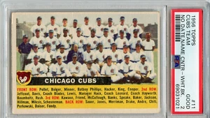 1956 Topps Chicago Cubs Team Ernie Banks #11 ⭐️💥🎯 PSA Calificado 2 - Imagen 1 de 2