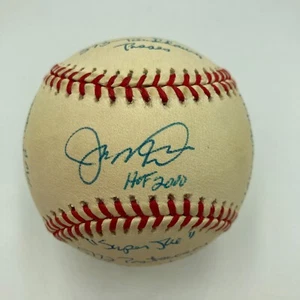 Joe Montana Signed Heavily Inscribed Career STAT Baseball Reggie Jackson COA - Picture 1 of 11