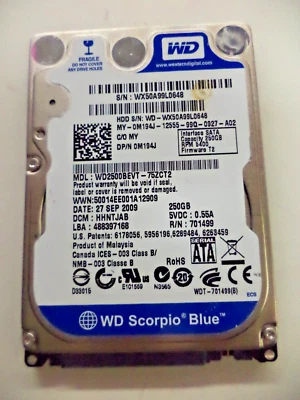 Dell Inspiron 1440 Laptop 250GB Hard Drive Windows 7 Home Premium 64-Bit Loaded - Image 1 of 4