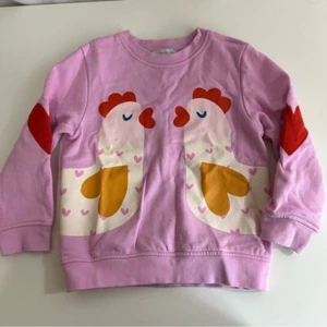 Felpa rosa bambina Stella McCartney con disegno pollo taglia 4 anni - Foto 1 di 6