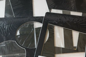 Fotoalbum Überlagerungen - 27 Spicer Hallfield schwarz Schrägschnittüberlagerungen, ungebraucht - Bild 1 von 2