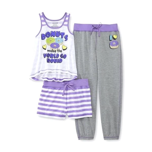 Nuevo con etiquetas Conjunto de pijama de 3 piezas Donuts para niñas talla - XS (4/5) PRECIO DE VENTA SUGERIDO POR EL FABRICANTE $34 Foto 1 de 1