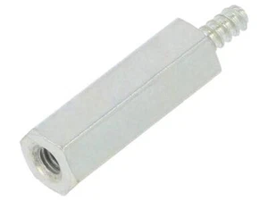 10X 222ST2.2X15 Manguito distanciador con rosca Peso interior: M2,5 15mm Peso exterior: ST2,2 DRE - Imagen 1 de 1