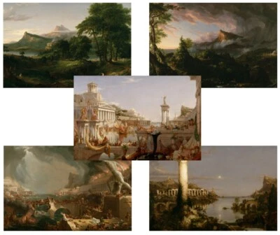Impresiones artísticas - Thomas Cole - Curso of Empire - Juego completo - 11X17 Foto 1 de 4