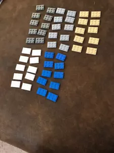 Lego 2x3 plate x10 - you choose color gray/blue/black/tan/white/red - Picture 1 of 1