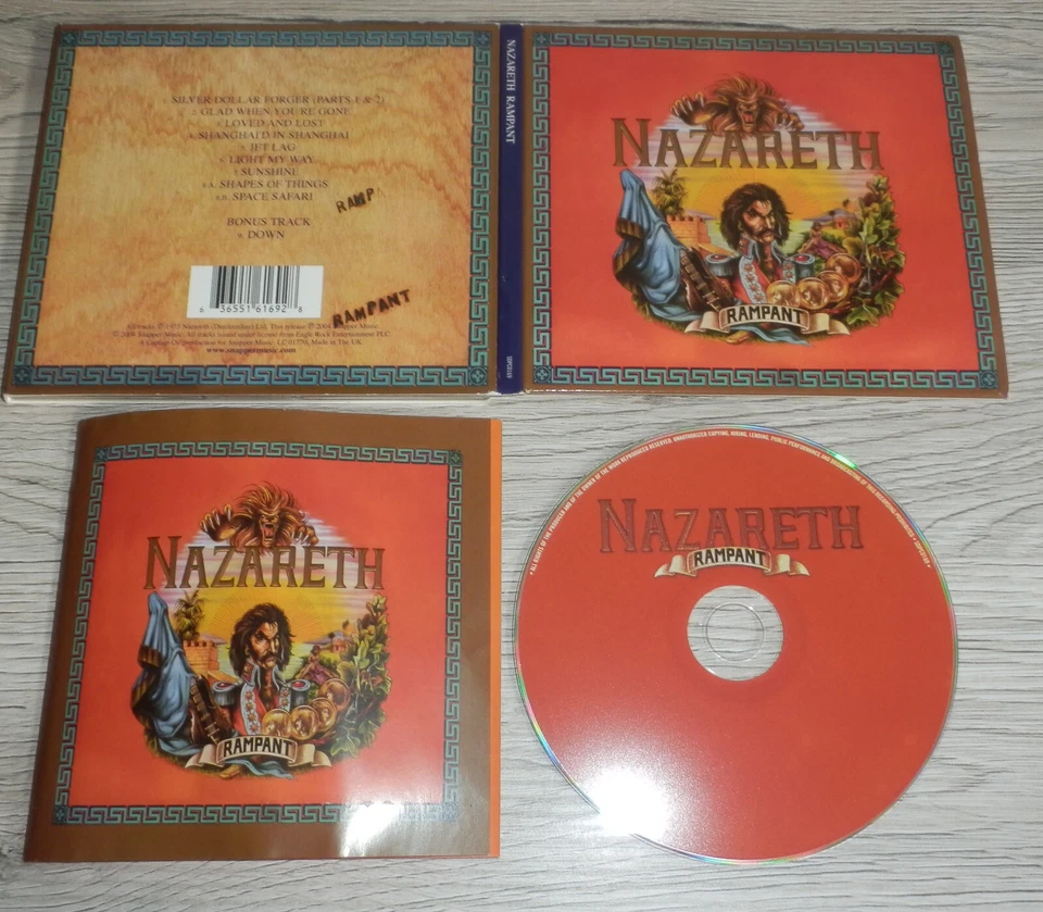 NAZARETH Rampant CD 1974/2004 Digipak Snapper Classics SDPCD169 + 1 Bonustrack** - Bild 1 von 1