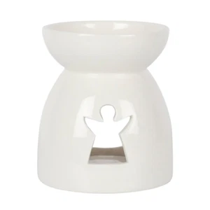 SALE WAS £10 Angel Wax Melt / Oil Burner White ceramic festive wax burner - Picture 1 of 2