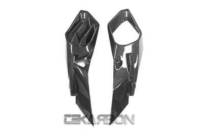 2015 - 2020 Kawasaki Ninja H2 Carbon Fiber Front Air Ram Intake Covers - Image 1 of 4