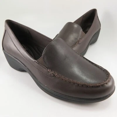 НОВЫЕ ~ лоферы женские Bass Lite EVIE размер 9 М коричневые кожаные повседневные слипоны - Изображение 1 из 4