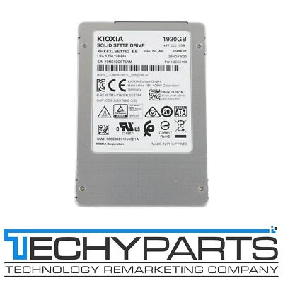 Dell KJR1M Toshiba HK6-DC Series 1.92TB 2.5" SATA 6Gb/s SSD KHK6XLSE1T92 99% - Image 1 of 3
