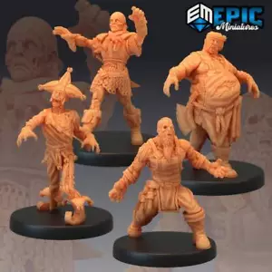 Townfolk Zombies - DnD, Fantasy, RPG, Tabletop, Handcrafted, Villager Zombie set - Picture 1 of 6
