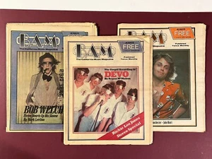 3 1979 BAM Magazines #50, #56 & #58 Bob Welch, DEVO, Walter Egan, Tom Petty - Picture 1 of 18