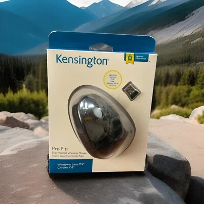 3  Kensington Pro Fit Ergo Vertical Wireless Mouse- Black (K75501WW) NIB - Image 1 of 2
