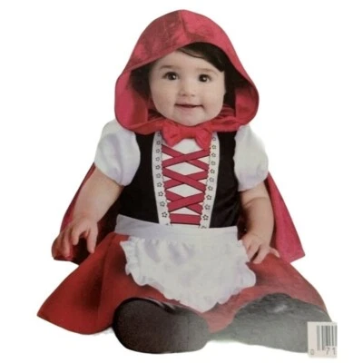 Disfraz Caperucita Roja Bebé Infantil 6-12 Meses Incluye Vestido y Capa Foto 1 de 4