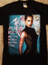 2013 Alicia Keys Concert T Shirt S Set The World On Fire Tour