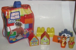 Mega Bloks 24 Maxi Bloks Plus Extras Pooh Tigger More - Picture 1 of 3