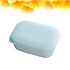 Bathroom Soap Container PP Dish Travel with Cover Double Layer