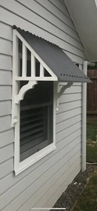 Window Fretwork Awning Timber 68mm - Picture 1 of 7