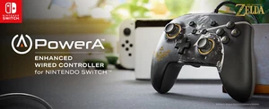 PowerA Enhanced Wired Controller *ZELDA BATTLE-READY LINK EDITION* (Switch) New - Picture 1 of 15