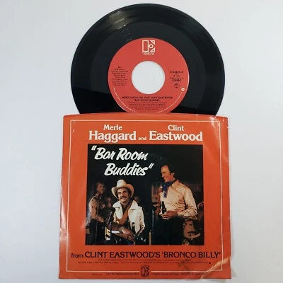 Merle Haggard "Bar Room Buddies" 45 Vg+ Tested Jukebox Picture Sleeve Worn  - Image 1 of 4