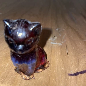 Boyd Dark Purple Miss Cotton Kitty Figurine - Bild 1 von 5