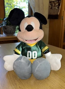 Disney NFL Green Bay Packers Mickey Mouse Plush 16 Inch Football Collectable - Picture 1 of 9