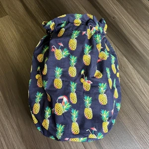 Vera Bradley Ditty Bag Tukan Party Vogel Ananas Muster Kordelzug - Bild 1 von 7