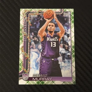 2025-26 Topps Holiday Keegan Murray #H133 Green Plaid Kings - Imagen 1 de 2