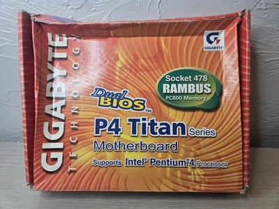 NEW Gigabyte P4 Titan Series Motherboard Socket 478 Supports Intel Pentium 4 - Image 1 of 4