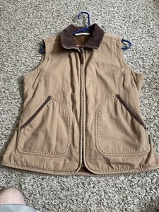 Woolrich Damen hellbraune Dorrington 18560 Fleece gefütterte Weste, Größe M - Bild 1 von 12