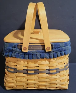 Longaberger 1998 Collectors Club Harbor Basket Lid Protector Liner Pamphlet Vtg - Picture 1 of 23