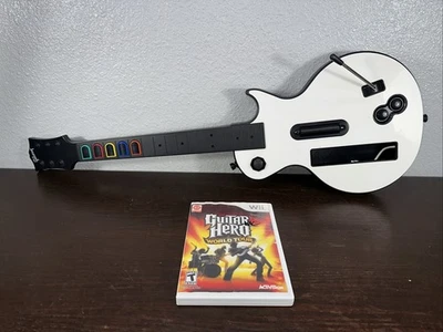 Controller Nintendo Wii Guitar Hero Les Paul modello 95125.805 + gioco World Tour - Immagine 1 di 4