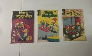 Woody Woodpecker Gold Key Lot Of 3 Comic Books All 40 Cents 179 181 Bagged Board - Bild 1 von 5