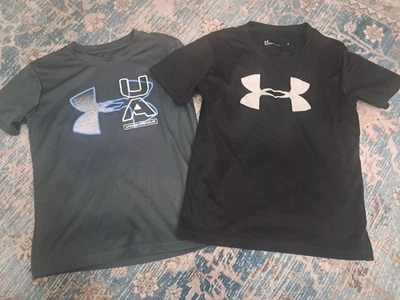 Size 6 UA youth Boys Lot of 2 UNDER ARMOUR Athleti Shirt lot - Image 1 of 4