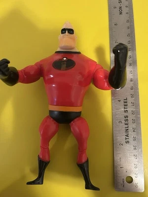 Disney Store Vintage 2004 Pixar Los Increíbles Mr. Increíble figura suelta de 7" Foto 1 de 4