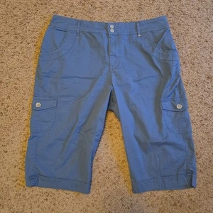 Gloria Vanderbilt Caprihose Damen 14 blau Cargo Skimmer Mom - Bild 1 von 9